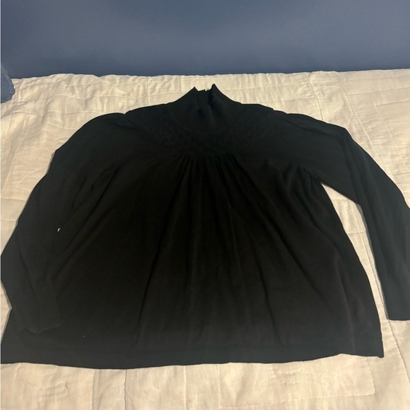 Women’s Apt 9 Sweater. Size 2XL black. Buttons and designs long sleeve knit - Picture 1 of 12
